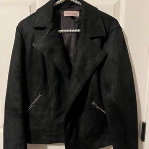 Suede Jacket in Leather Jacket Style